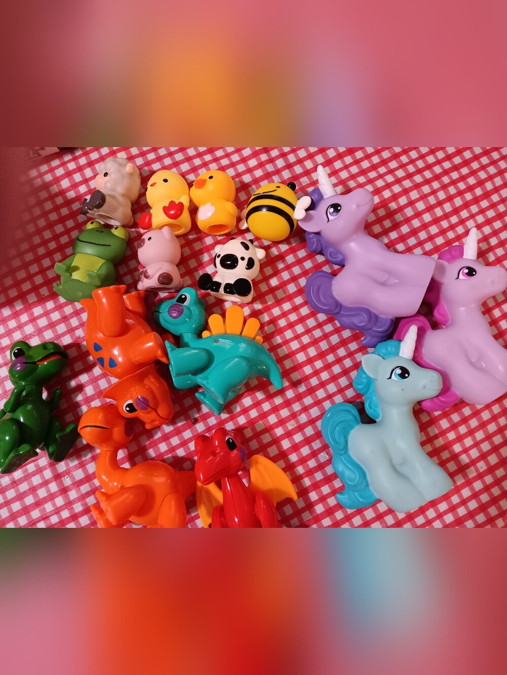 big bundle baby toddler toys dinos, unicorn and farm animals
